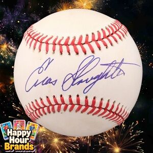 Enos Slaughter Signed Baseball ROMLB MLB Autographed JSA COA St Louis Cardinals